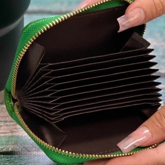 Clarisa Leather Card Holder Wallet - you choose color - Picture 4 of 5